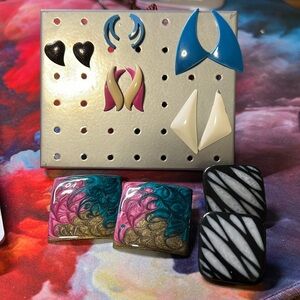 4/$20 Fun Bundle of 80’s style earrings